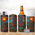 NAIDOC Week 26 4 in 1 Can Cooler Tumbler 50 Years of Deadly Aboriginal Motif