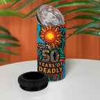 NAIDOC Week 26 4 in 1 Can Cooler Tumbler 50 Years of Deadly Aboriginal Motif