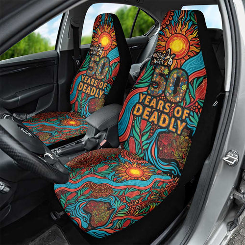 NAIDOC Week 26 Car Seat Cover 50 Years of Deadly Aboriginal Motif