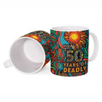 NAIDOC Week 26 Ceramic Mug 50 Years of Deadly Aboriginal Motif
