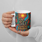 NAIDOC Week 26 Ceramic Mug 50 Years of Deadly Aboriginal Motif