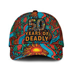 NAIDOC Week 26 Classic Cap 50 Years of Deadly Aboriginal Motif