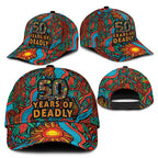 NAIDOC Week 26 Classic Cap 50 Years of Deadly Aboriginal Motif