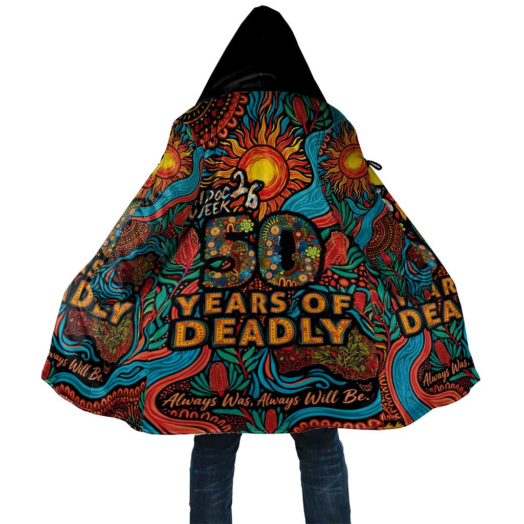 NAIDOC Week 26 Cloak 50 Years of Deadly Aboriginal Motif
