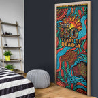NAIDOC Week 26 Door Cover 50 Years of Deadly Aboriginal Motif