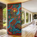 NAIDOC Week 26 Door Cover 50 Years of Deadly Aboriginal Motif