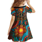 NAIDOC Week 26 Family Matching Puletasi and Hawaiian Shirt 50 Years of Deadly Aboriginal Motif