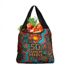 NAIDOC Week 26 Grocery Bag 50 Years of Deadly Aboriginal Motif