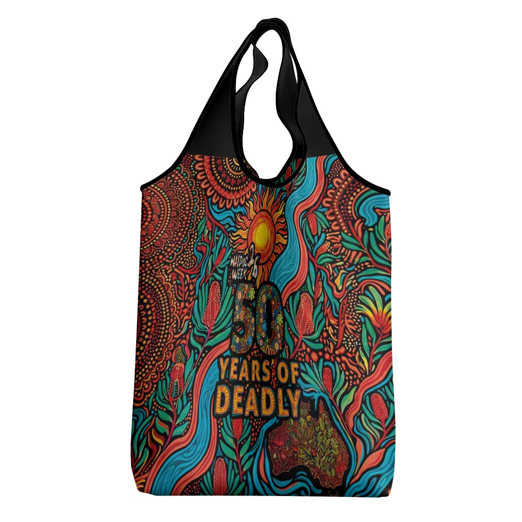NAIDOC Week 26 Grocery Bag 50 Years of Deadly Aboriginal Motif