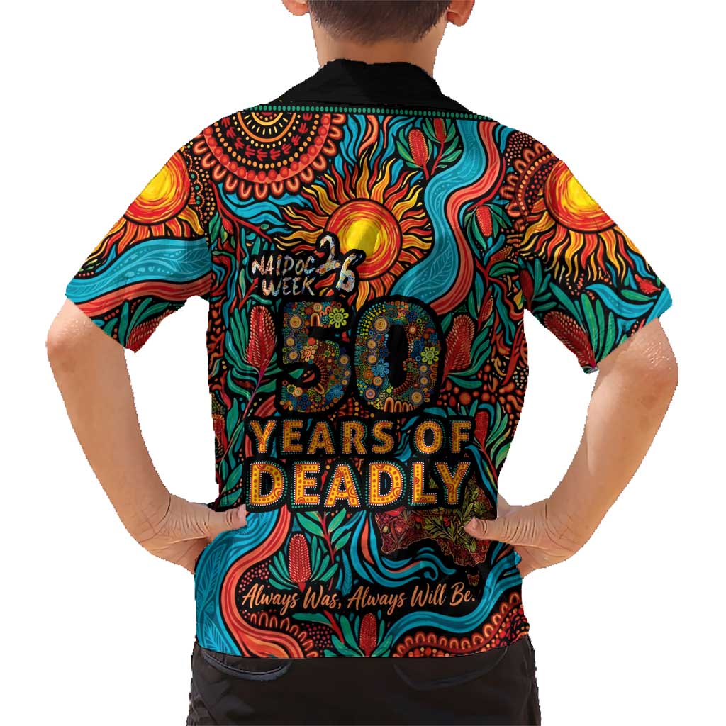 NAIDOC Week 26 Hawaiian Shirt 50 Years of Deadly Aboriginal Motif