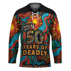 NAIDOC Week 26 Hockey Jersey 50 Years of Deadly Aboriginal Motif