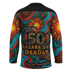 NAIDOC Week 26 Hockey Jersey 50 Years of Deadly Aboriginal Motif