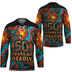 NAIDOC Week 26 Hockey Jersey 50 Years of Deadly Aboriginal Motif