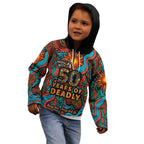 NAIDOC Week 26 Kid Hoodie 50 Years of Deadly Aboriginal Motif