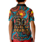 NAIDOC Week 26 Kid Polo Shirt 50 Years of Deadly Aboriginal Motif