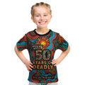 NAIDOC Week 26 Kid T Shirt 50 Years of Deadly Aboriginal Motif