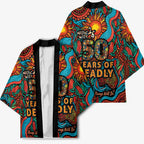 NAIDOC Week 26 Kimono 50 Years of Deadly Aboriginal Motif