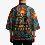 NAIDOC Week 26 Kimono 50 Years of Deadly Aboriginal Motif