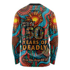 NAIDOC Week 26 Long Sleeve Shirt 50 Years of Deadly Aboriginal Motif