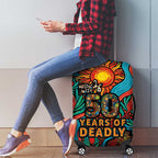 NAIDOC Week 26 Luggage Cover 50 Years of Deadly Aboriginal Motif