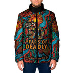 NAIDOC Week 26 Padded Jacket 50 Years of Deadly Aboriginal Motif