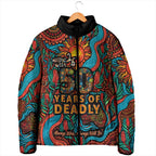 NAIDOC Week 26 Padded Jacket 50 Years of Deadly Aboriginal Motif