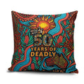 NAIDOC Week 26 Pillow Cover 50 Years of Deadly Aboriginal Motif