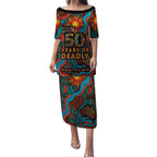 NAIDOC Week 26 Puletasi 50 Years of Deadly Aboriginal Motif
