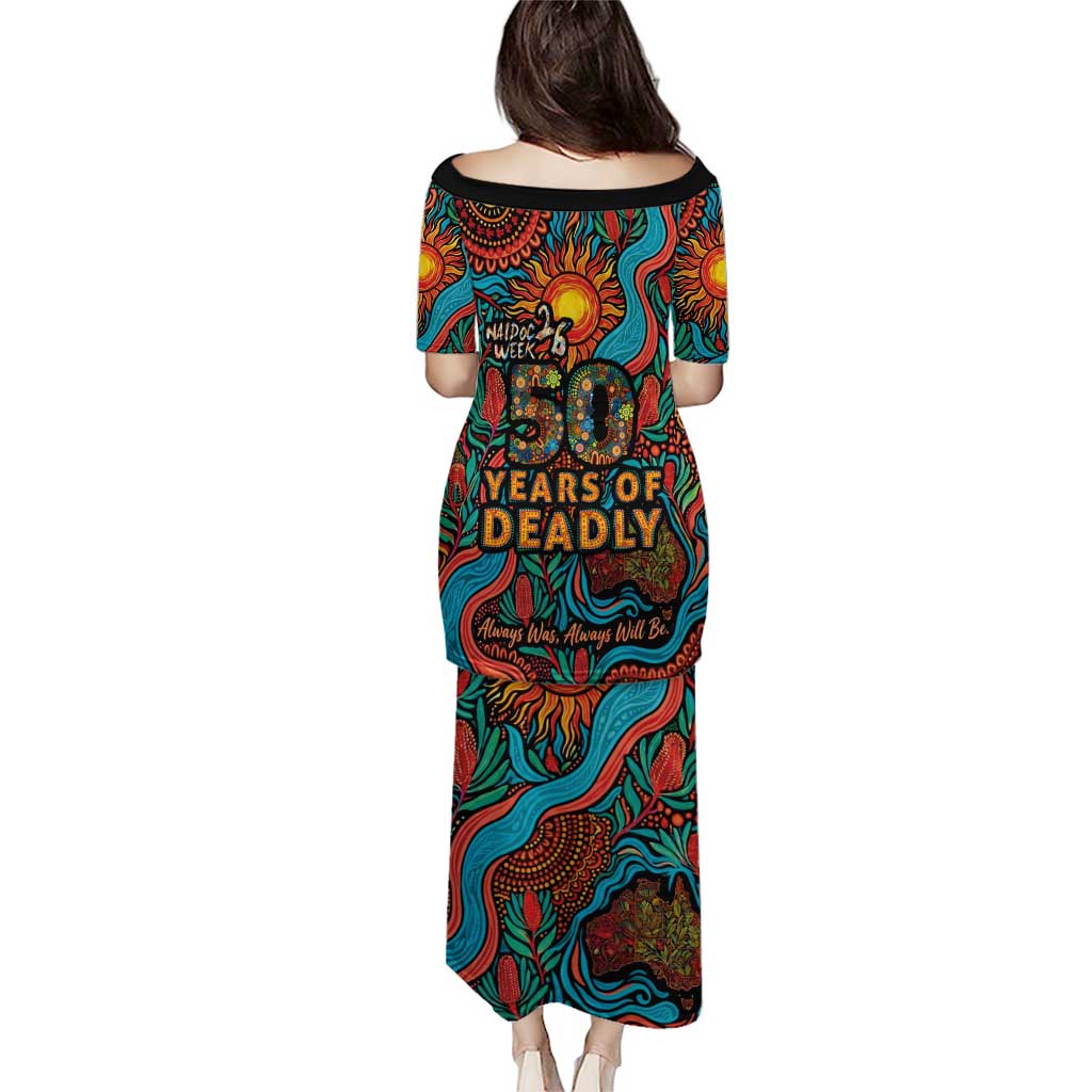 NAIDOC Week 26 Puletasi 50 Years of Deadly Aboriginal Motif