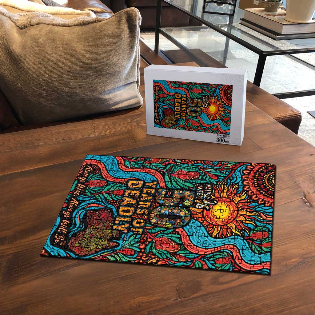 NAIDOC Week 26 Puzzle 50 Years of Deadly Aboriginal Motif