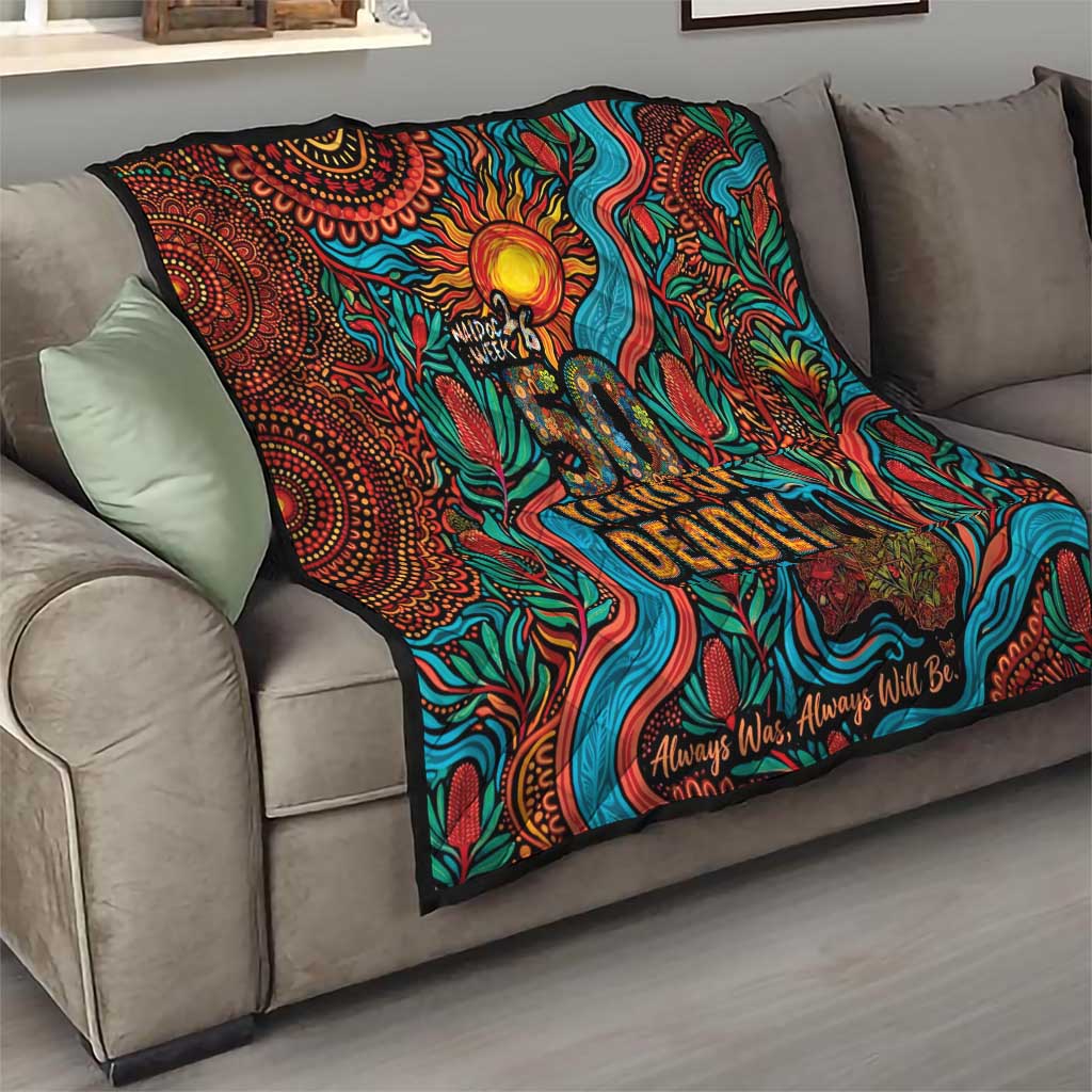 NAIDOC Week 26 Quilt 50 Years of Deadly Aboriginal Motif