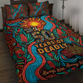 NAIDOC Week 26 Quilt Bed Set 50 Years of Deadly Aboriginal Motif