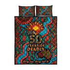 NAIDOC Week 26 Quilt Bed Set 50 Years of Deadly Aboriginal Motif