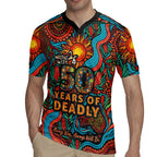 NAIDOC Week 26 Rugby Jersey 50 Years of Deadly Aboriginal Motif