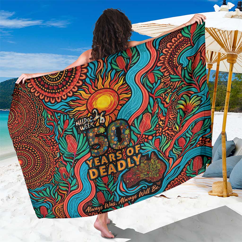 NAIDOC Week 26 Sarong 50 Years of Deadly Aboriginal Motif