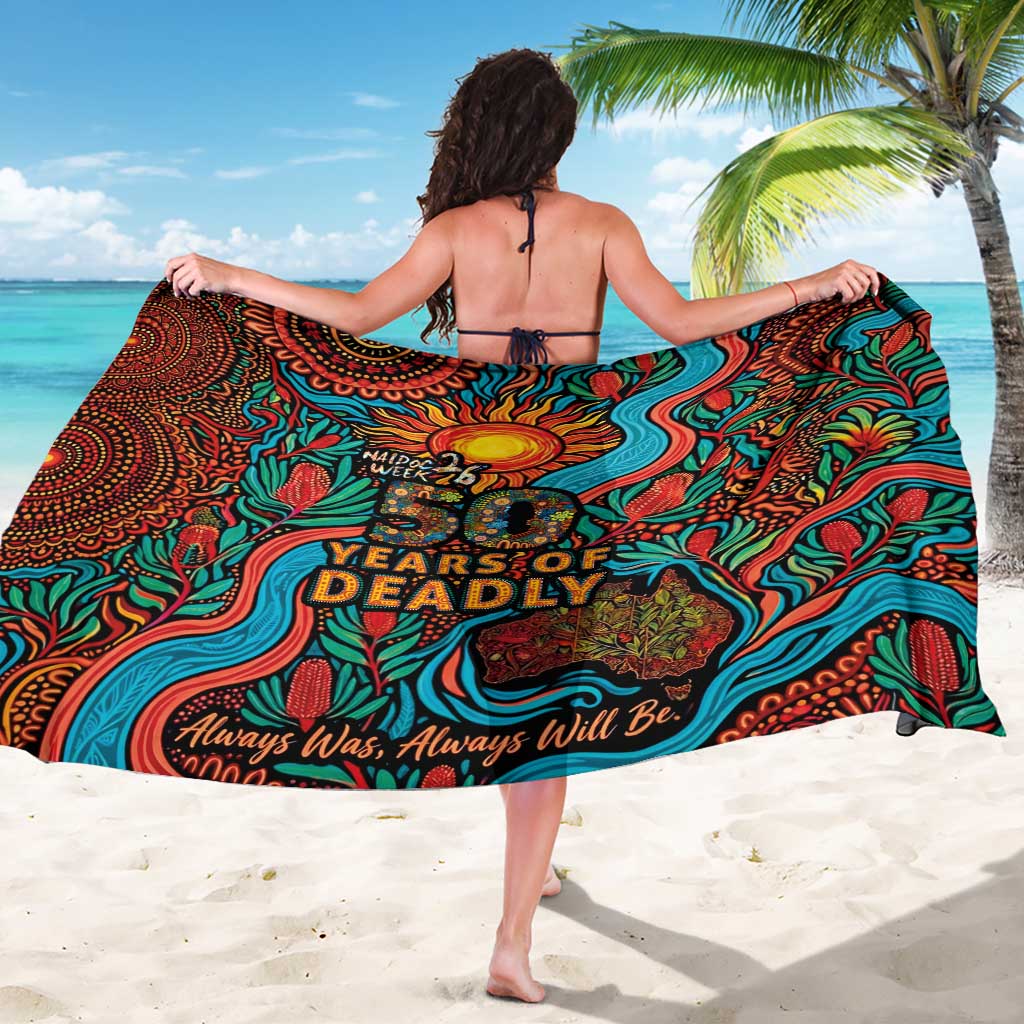 NAIDOC Week 26 Sarong 50 Years of Deadly Aboriginal Motif