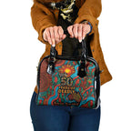 NAIDOC Week 26 Shoulder Handbag 50 Years of Deadly Aboriginal Motif