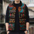 NAIDOC Week 26 Sleeveless Puffer Jacket 50 Years of Deadly Aboriginal Motif