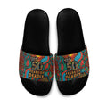 NAIDOC Week 26 Slide Sandals 50 Years of Deadly Aboriginal Motif