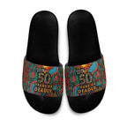 NAIDOC Week 26 Slide Sandals 50 Years of Deadly Aboriginal Motif