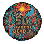 NAIDOC Week 26 Spare Tire Cover 50 Years of Deadly Aboriginal Motif