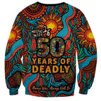 NAIDOC Week 26 Sweatshirt 50 Years of Deadly Aboriginal Motif