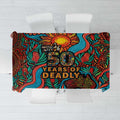 NAIDOC Week 26 Tablecloth 50 Years of Deadly Aboriginal Motif