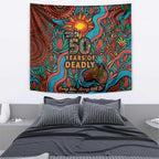 NAIDOC Week 26 Tapestry 50 Years of Deadly Aboriginal Motif