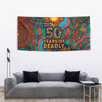 NAIDOC Week 26 Tapestry 50 Years of Deadly Aboriginal Motif