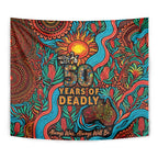 NAIDOC Week 26 Tapestry 50 Years of Deadly Aboriginal Motif