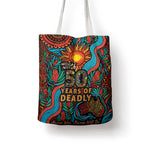 NAIDOC Week 26 Tote Bag 50 Years of Deadly Aboriginal Motif