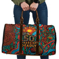 NAIDOC Week 26 Travel Bag 50 Years of Deadly Aboriginal Motif