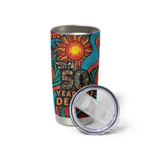 NAIDOC Week 26 Tumbler Cup 50 Years of Deadly Aboriginal Motif