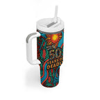 NAIDOC Week 26 Tumbler With Handle 50 Years of Deadly Aboriginal Motif